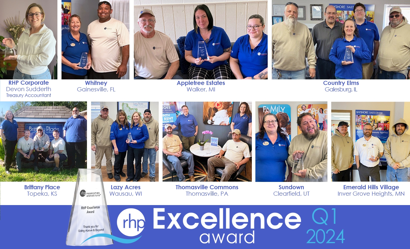 Q1 2024  RHP Excellence Award